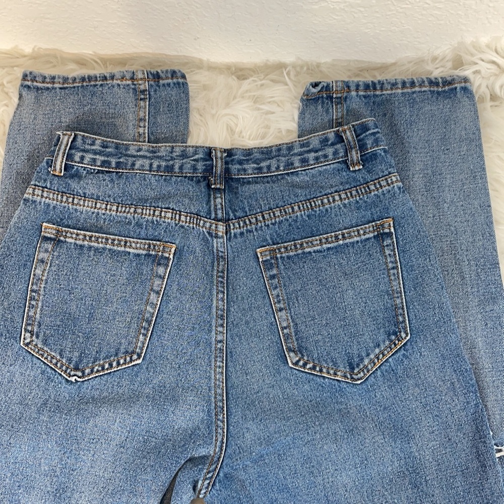 SHEIN Distressed High-Rise Jeans Size Medium (6) - Picture 8 of 10